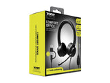 PORT CONNECT | USB Comfortable Stereo Office Microphone Headset | Built-in microphone | Wired | Black