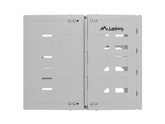 Lanberg Folding Bracket Wall-mount 19" 8U 497x400/240 | FB01-5408-10S | Gray