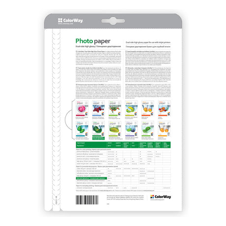 ColorWay Photo Paper, 50 sheets | Dual-side High Glossy | 155 g/m² | A4