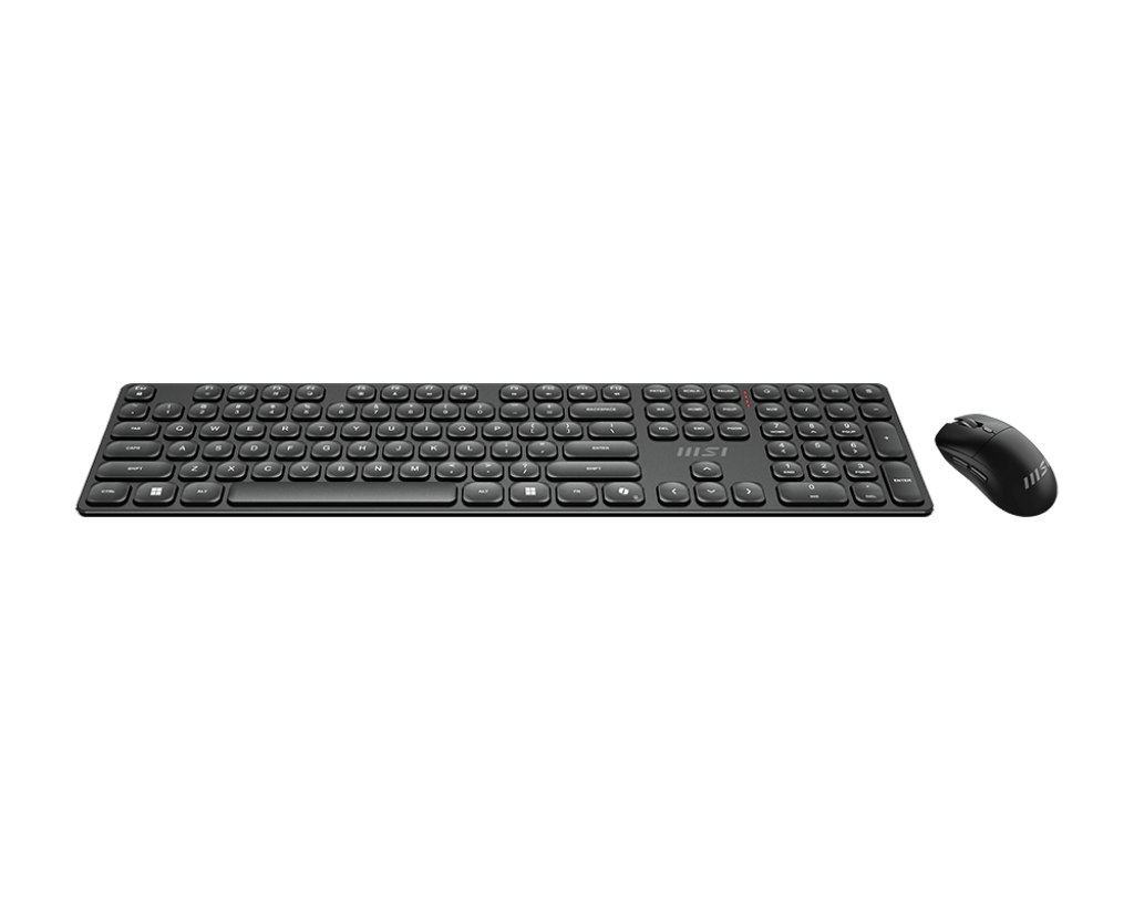 MSI | FORGE K210 | Keyboard and Mouse Set | Wireless | Mouse included | US | Scissor | Black