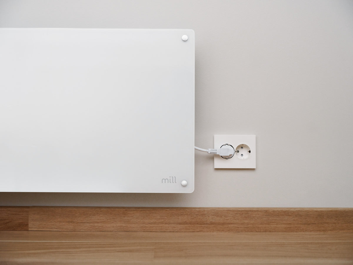 Mill Glass Smart WiFi Panel Heater Gen. 4 | GL1300WIFI4 | Panel Heater | 1300 W | Suitable for rooms up to 15-19 m² | White