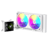 Gamemax CPU Liquid Cooler | GLACIER 240 LCD WH | White