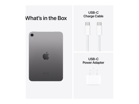 Apple | iPad mini | 8.3 " | Space Grey | IPS | 2266 x 1488 pixels | Apple A17 Pro | 512 GB | Wi-Fi | Front camera | 12 MP | Rear camera | 12 MP | Bluetooth | 5.3 | iPadOS | USB-C charging cable