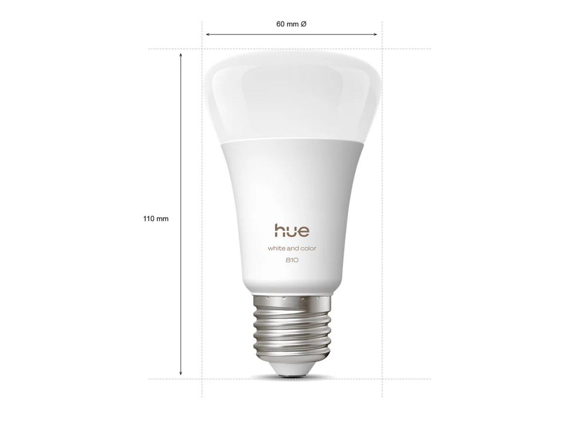 Philips Hue WCA 810 A60 2P EU | E27 | 6 W | White and colour light | Bluetooth and Zigbee
