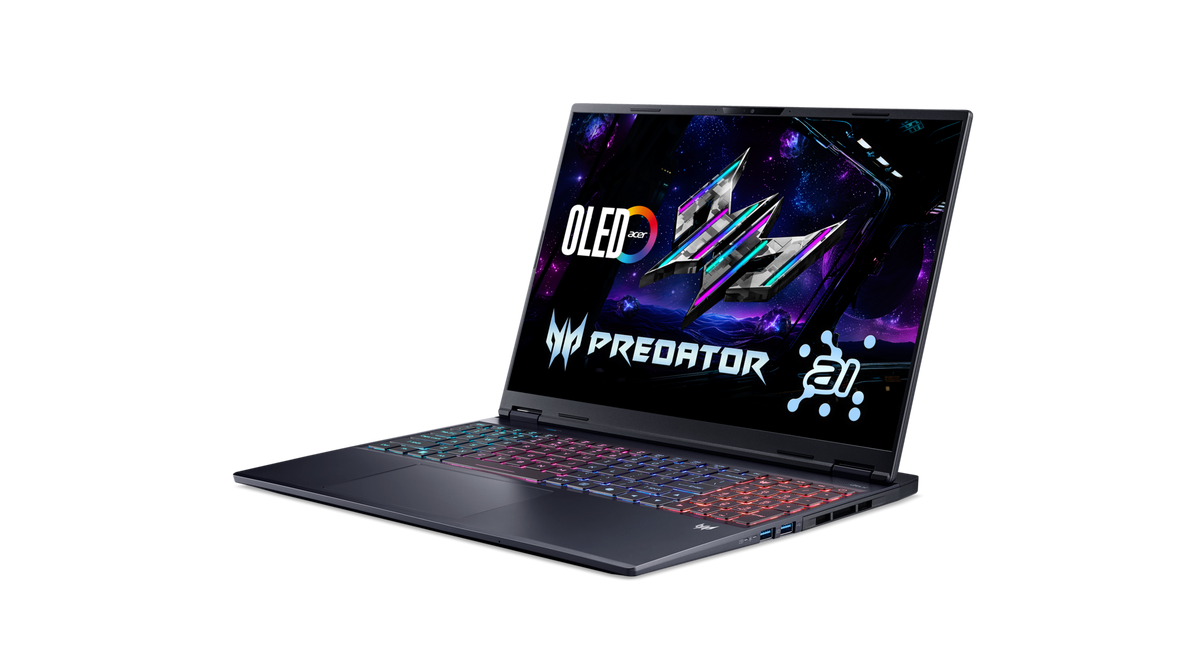 Acer | Predator Helios Neo 16S AI PHN16S-71-7556 | Abyssal Black | 16 " | OLED | WQXGA | 2560 x 1600 pixels | Intel Core Ultra 7 | 255HX | 16 GB | DDR5 | Solid-state drive capacity 1000 GB | NVIDIA GeForce RTX 5060 | GDDR7 | 8 GB | Windows 11 Home | 802.1