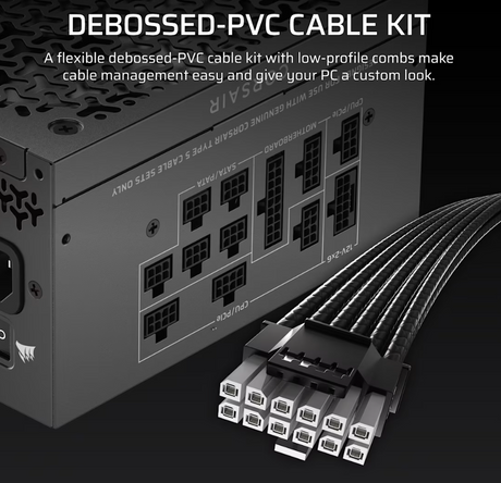 Corsair Fully Modular ATX Power Supply (EU) | RM1000x SHIFT | 1000 W | Black