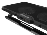 Fury Laptop Cooler Cooling Pad Fury Gunbai G3 Fans, RGB LED Light, 2 USB, 14.1-17.3"