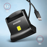 AXAGON USB-C Smart card StandReader | CRE-SM4NC