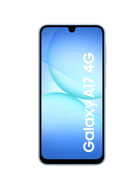 Samsung | Galaxy | A17 | Blue | 6.7 " | Super AMOLED | 1080 x 2340 pixels | Mediatek | Helio G99 | Internal RAM 4 GB | 128 GB | Dual SIM | MicroSD | 3G | 4G | Main camera resolution 50 MP | Secondary camera resolution 5 MP | Android | 5000 mAh