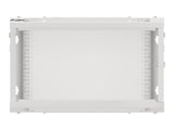 Lanberg | Rack cabinet 19" wall-mount 6U/600x600 for self-assembly with metal door (flat pack) | WF01-6606-00S | Grey