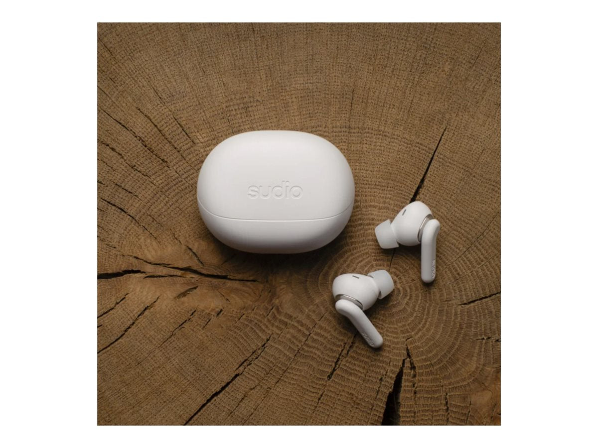 Sudio Earbuds | E4 Pro | Bluetooth | In-ear | Microphone | Cloud White | Noise canceling | Noise reduction
