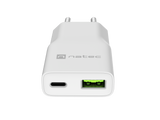 Natec Ribera USB Charger Gan Slim USB 1X USB-A + 1X USB-C 20W | NUC-2376