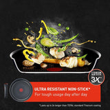 TEFAL Pot Set, 4 pcs | L7649453 Ingenio Ultimate | Aluminum | Black