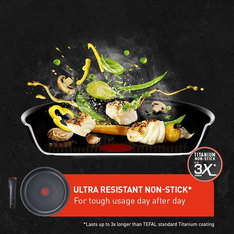 TEFAL Pot Set, 4 pcs | L7649453 Ingenio Ultimate | Aluminum | Black