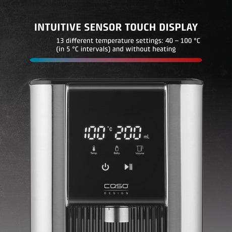 Caso | Turbo hot water dispenser | HW 620 | Water Dispenser | 2600 W | 2.5 L | Plastic/Stainless Steel | Black/Stainless Steel