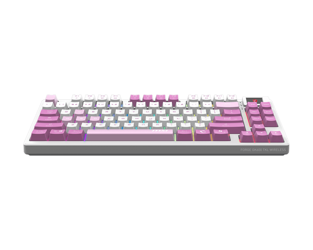 MSI FORGE GK600 TKL WIRELESS VIOLET | Gaming keyboard | Wireless | US | Mechanical Linear
