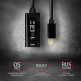AXAGON Mini DP to HDMI adapter, 4K/30Hz | RVDM-HI14N