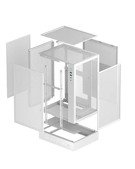 Deepcool PC Gaming Case | CH170 DIGITAL | Mini ITX | ATX PS2 | White