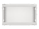 Lanberg | Rack cabinet 19" wall-mount 6U/600x450 for self-assembly with metal door (flat pack) | WF01-6406-00S | Grey