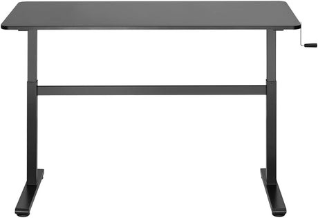 Manually adjustable sit-stand desk EO0027 | Ergonomic | Height adjustment 70-117 cm | Maximum load weight 40 kg | Black
