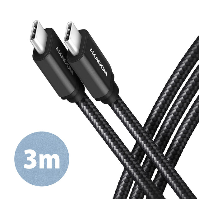 AXAGON | Data and charging USB 3.2 Gen1 cable, 3 m | BUCM3-CM30AB | USB Type C - USB Type C