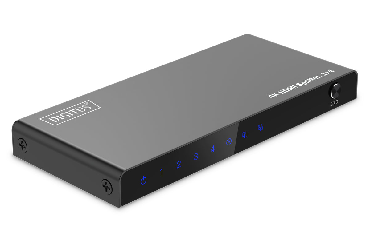 Digitus 4K HDMI Splitter, 1x4 | DS-55337 | Black