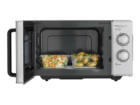 Caso | Ceramic Microwave Oven with Grill | MG 25 Ecostyle | Free standing | 900 W | 25 L | Grill | Silver