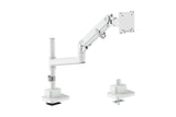 Digitus Desk Mount | DA-90476 Single Monitor Mount | Height, tilt, pivot, rotation, depth | 57 " | Maximum weight (capacity) 27 kg | White