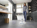BLACK & DECKER Steam mop | FSM13E1-QS | Power 1300 W | Water tank capacity 0.38 L | White