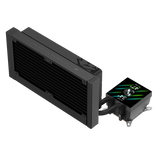 Gamemax CPU Liquid Cooler | GLACIER 240 LCD BK | Black