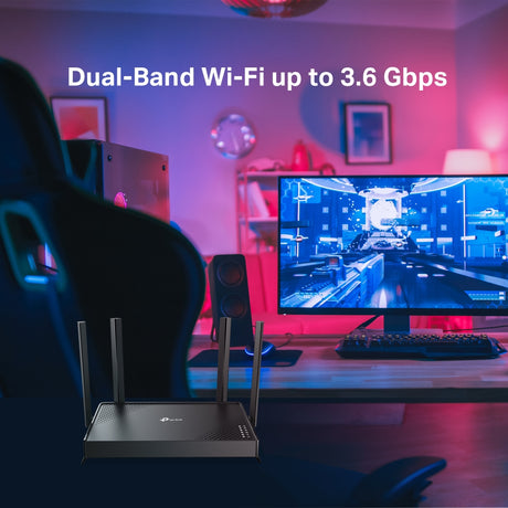 TP-LINK Archer BE220 | BE3600 Dual-Band Wi-Fi 7 Router | 802.11be | 10/100/1000 Mbit/s | Mesh Support No | MU-MiMO No | Antenna type External | No mobile broadband
