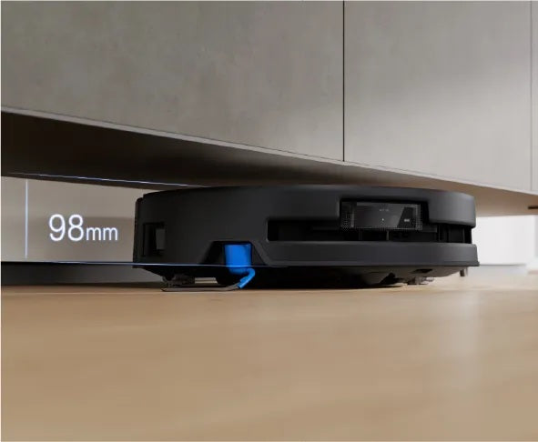 Ecovacs Robotic Vacuum Cleaner | DEEBOT T80S OMNI BLACK | Wet&Dry | 6400 mAh | 24800 Pa | Black