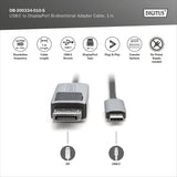 Digitus | Bi-directional Adapter Cable | DB-300334-010-S | USB-C to DisplayPort