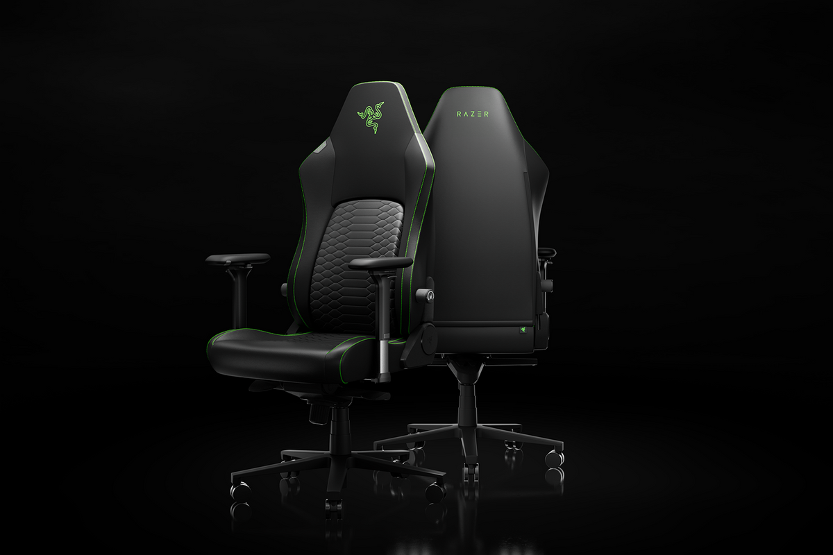 Razer Iskur V2 NewGen | Ergonomic Gaming Chair with Breathable Comfort | Black/Green