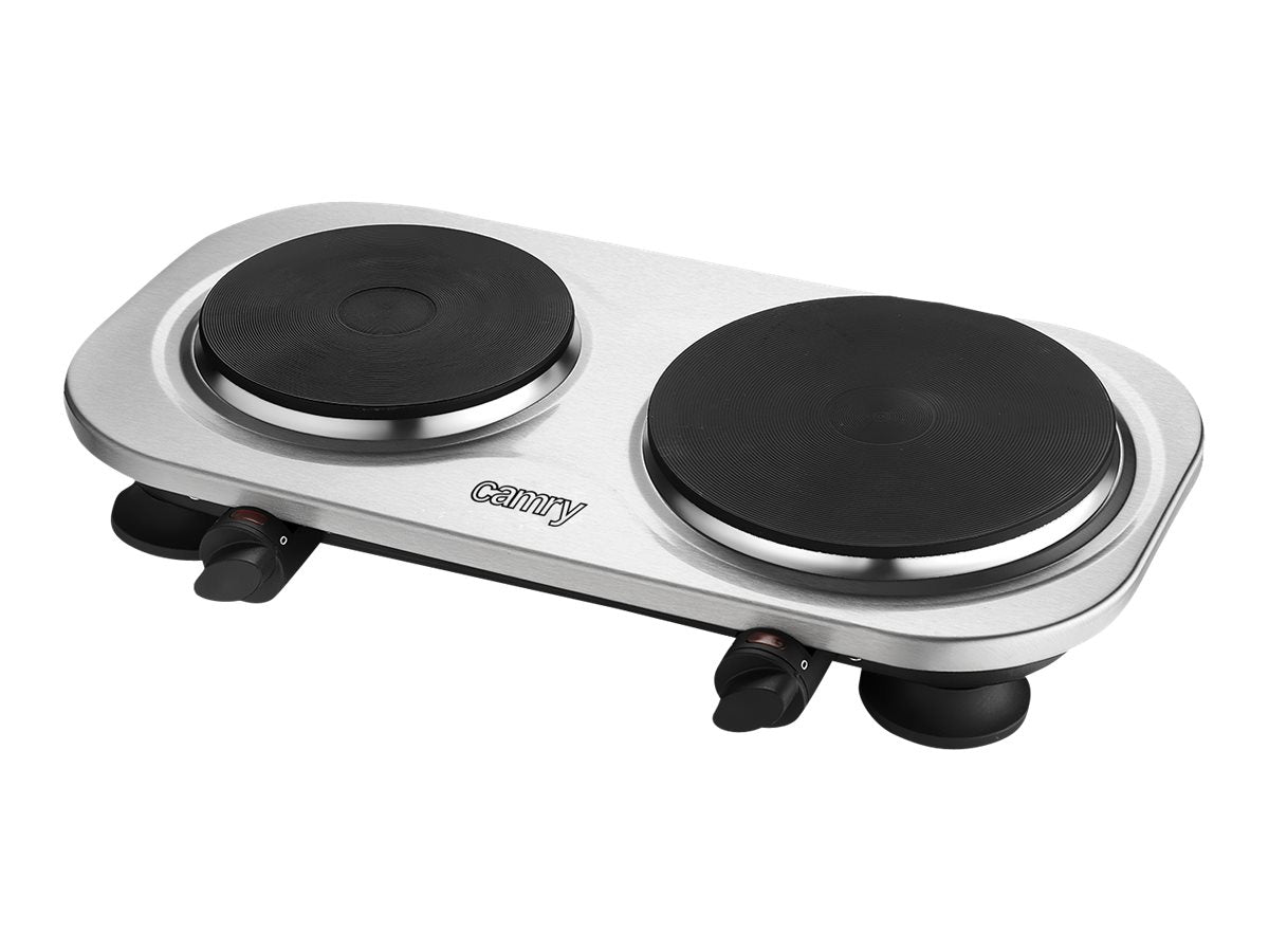 Camry | CR 6511 | Number of burners/cooking zones 2 | Rotary knobs | Electric | Stainless steel