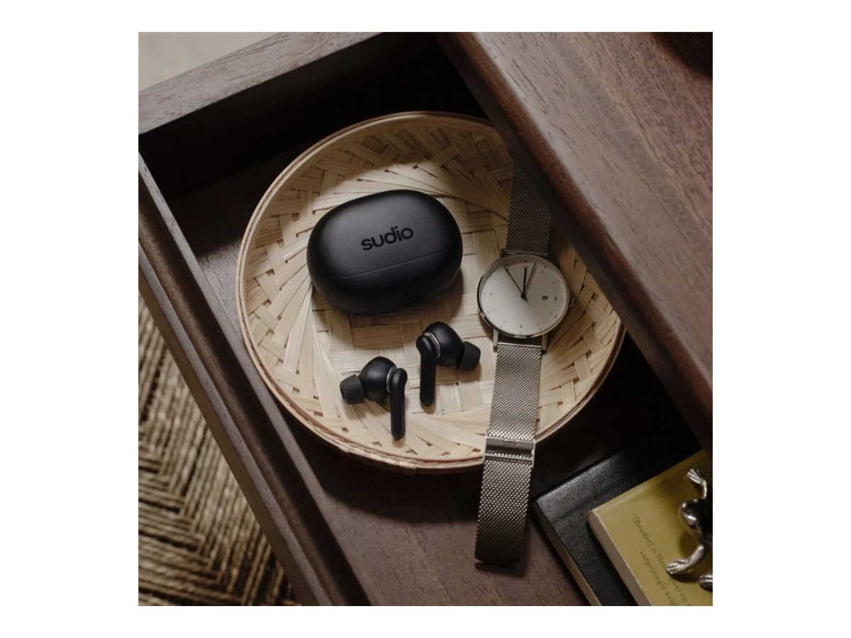 Sudio Earbuds | E4 Pro | Bluetooth | In-ear | Microphone | Midnight Black | Noise canceling | Noise reduction