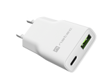 Natec Ribera USB Charger Gan Slim USB 1X USB-A + 1X USB-C 20W | NUC-2376
