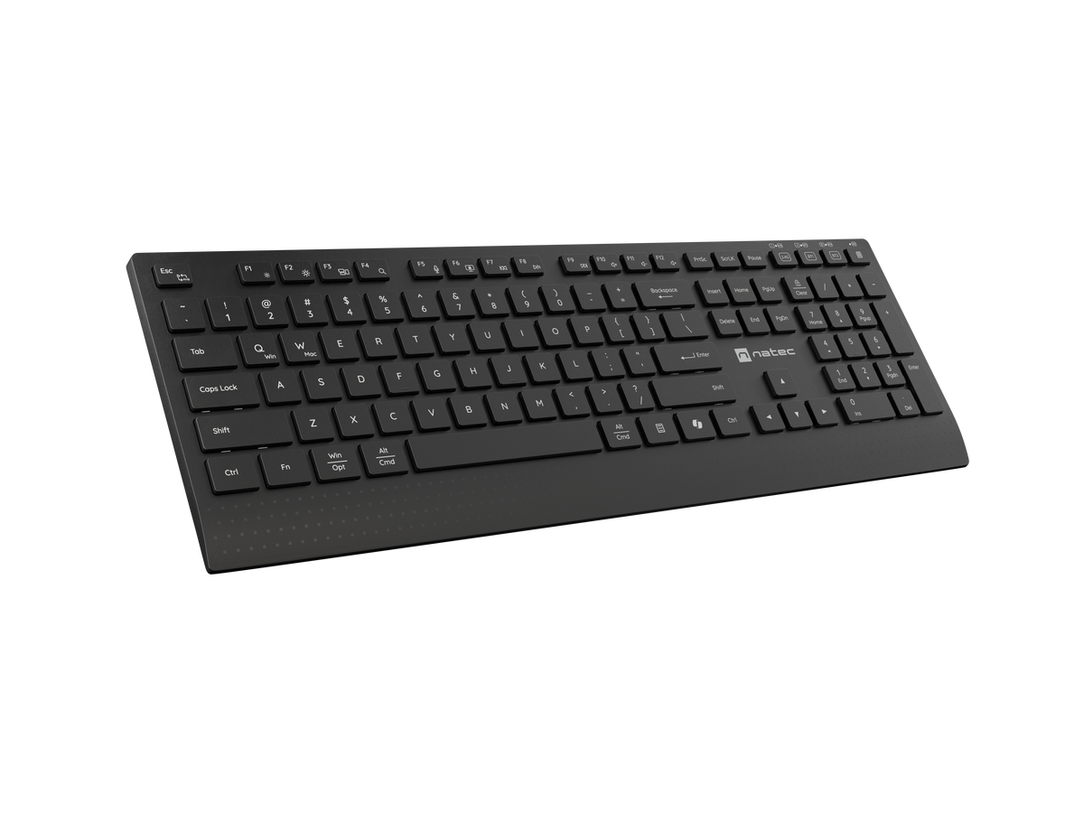 Natec Keyboard and Mouse | Stringray 2 | Keyboard and Mouse Set | Wireless | US | Black