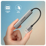 AXAGON ALU STRIP USB-A 4 port hub | HUE-STA
