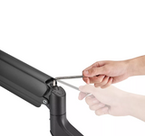 Neomounts Desk Mount | DS70PLUS-450BL1 Monitor Arm | Adjustable Height, Rotate, Tilt, Swivel | 17-49 " | Maximum weight (capacity) 18 kg | Black