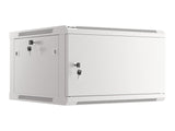 Lanberg | Rack cabinet 19" wall-mount 6U/600x600 for self-assembly with metal door (flat pack) | WF01-6606-00S | Grey