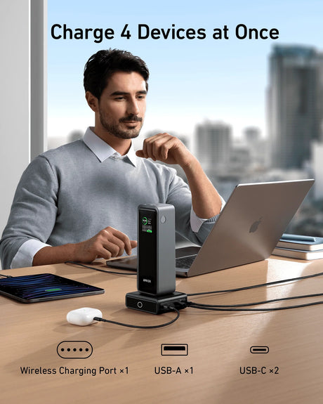 Anker Prime Charging Base for Power Bank, 100W | A1902311 | Black