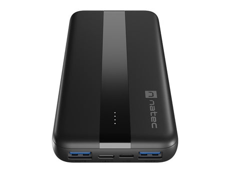Natec Power Bank | Trevi Slim Q V2 | 10000 mAh | Black