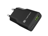 Natec Ribera USB Charger Gan Slim USB 1X USB-A + 1X USB-C 20W | NUC-2377
