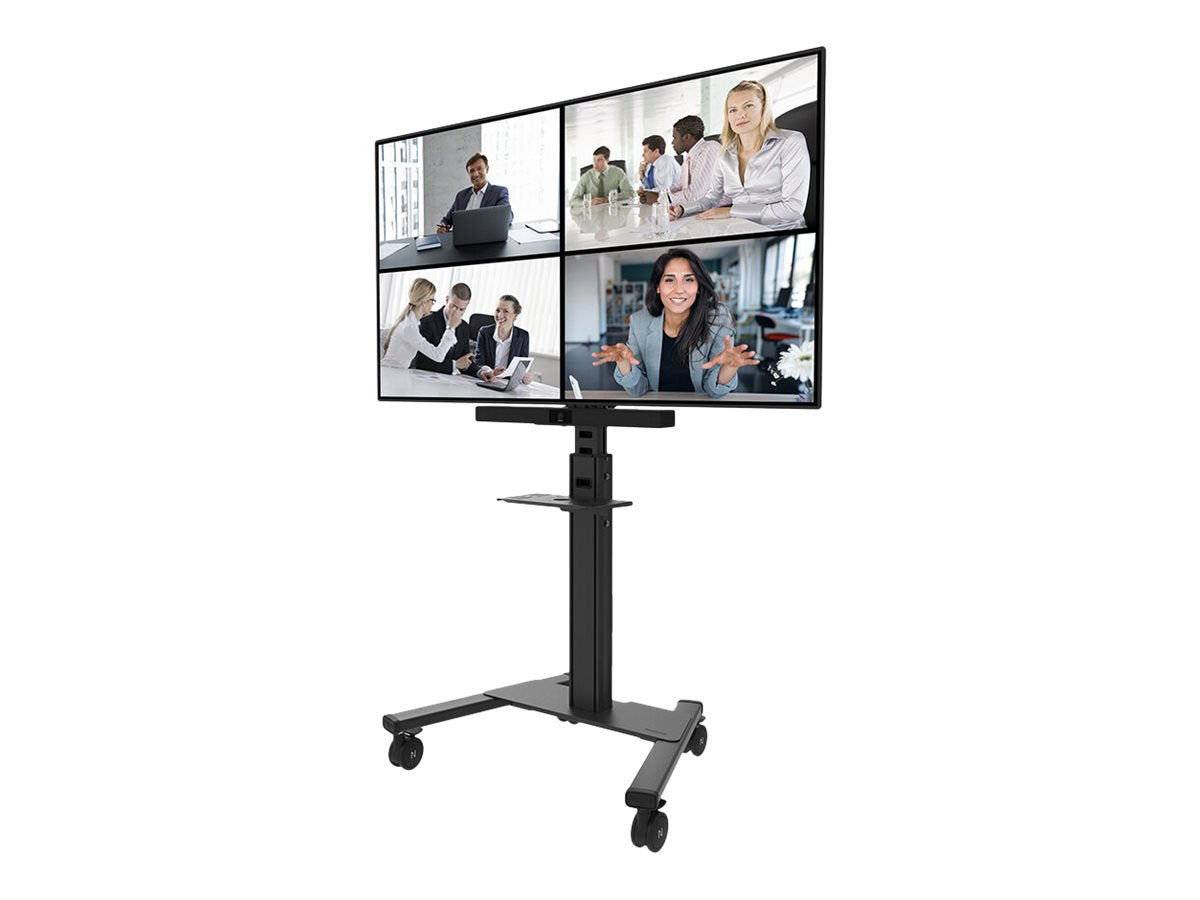 Neomounts AV1-825BL Videobar and multimedia kit - universal | Adjustable Height | Maximum weight (capacity) 9 kg | Black