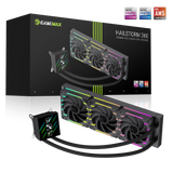 Gamemax CPU Liquid Cooler | HAILSTORM 360 LCD BK | Black
