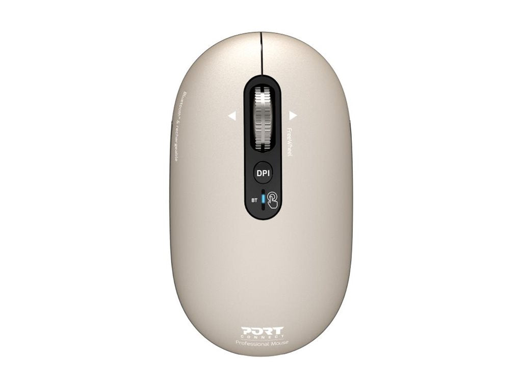 PORT CONNECT Mouse | PURE MAC | Wireless | Bluetooth | Beige Perle