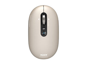 PORT CONNECT Mouse | PURE MAC | Wireless | Bluetooth | Beige Perle