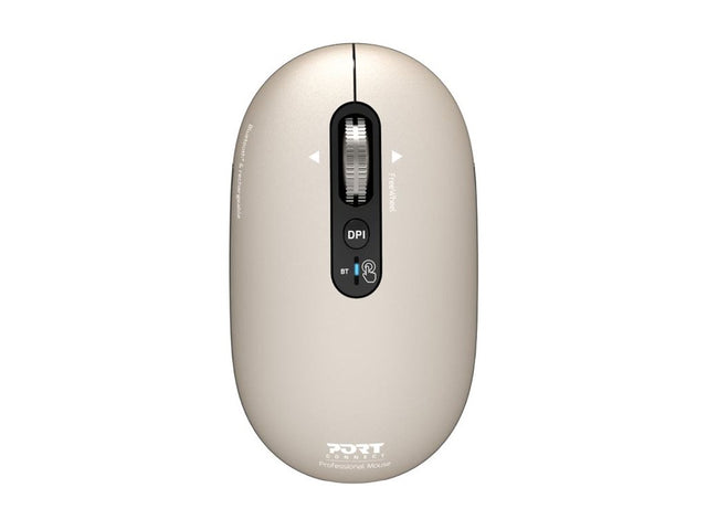 PORT CONNECT Mouse | PURE MAC | Wireless | Bluetooth | Beige Perle