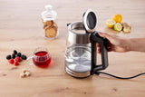 Gorenje | K17OGS | Kettle | Electric | 1.7 L | 2200 W | 360° rotational base | Stainless steel/Glass | Stainless steel